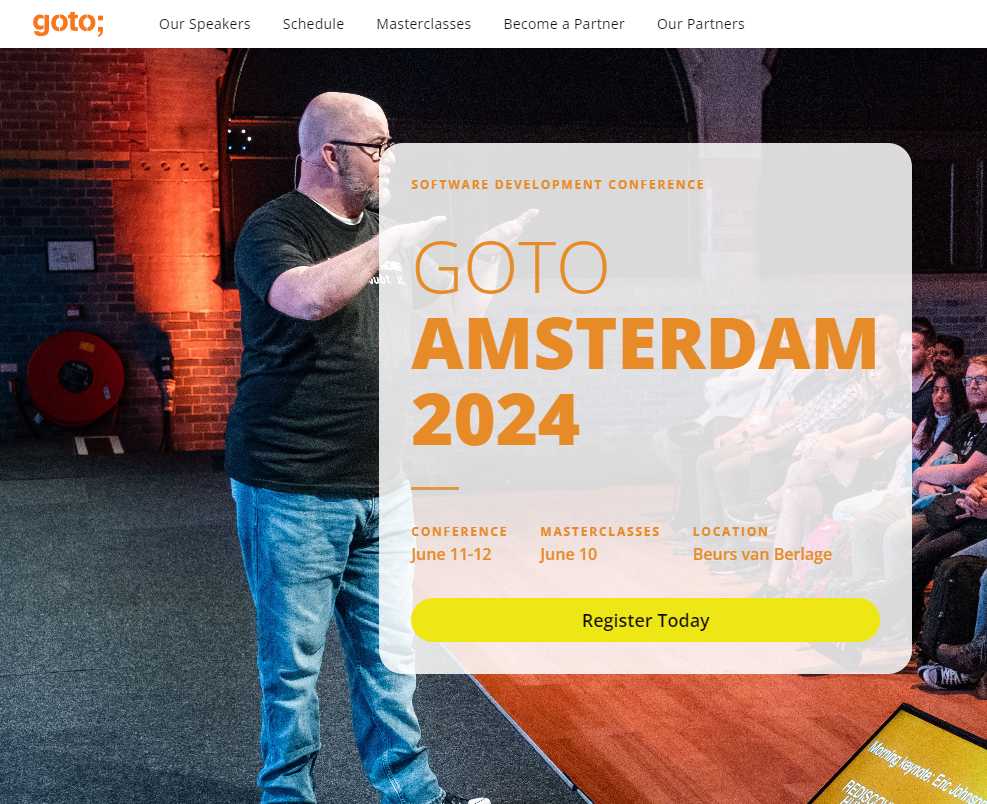 <p>GOTO Amsterdam 2024 &#8211; Amsterdam, Netherlands</p>
