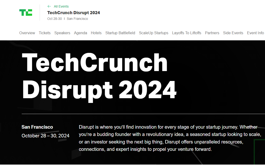 <p>TechCrunch Disrupt 2024</p>
