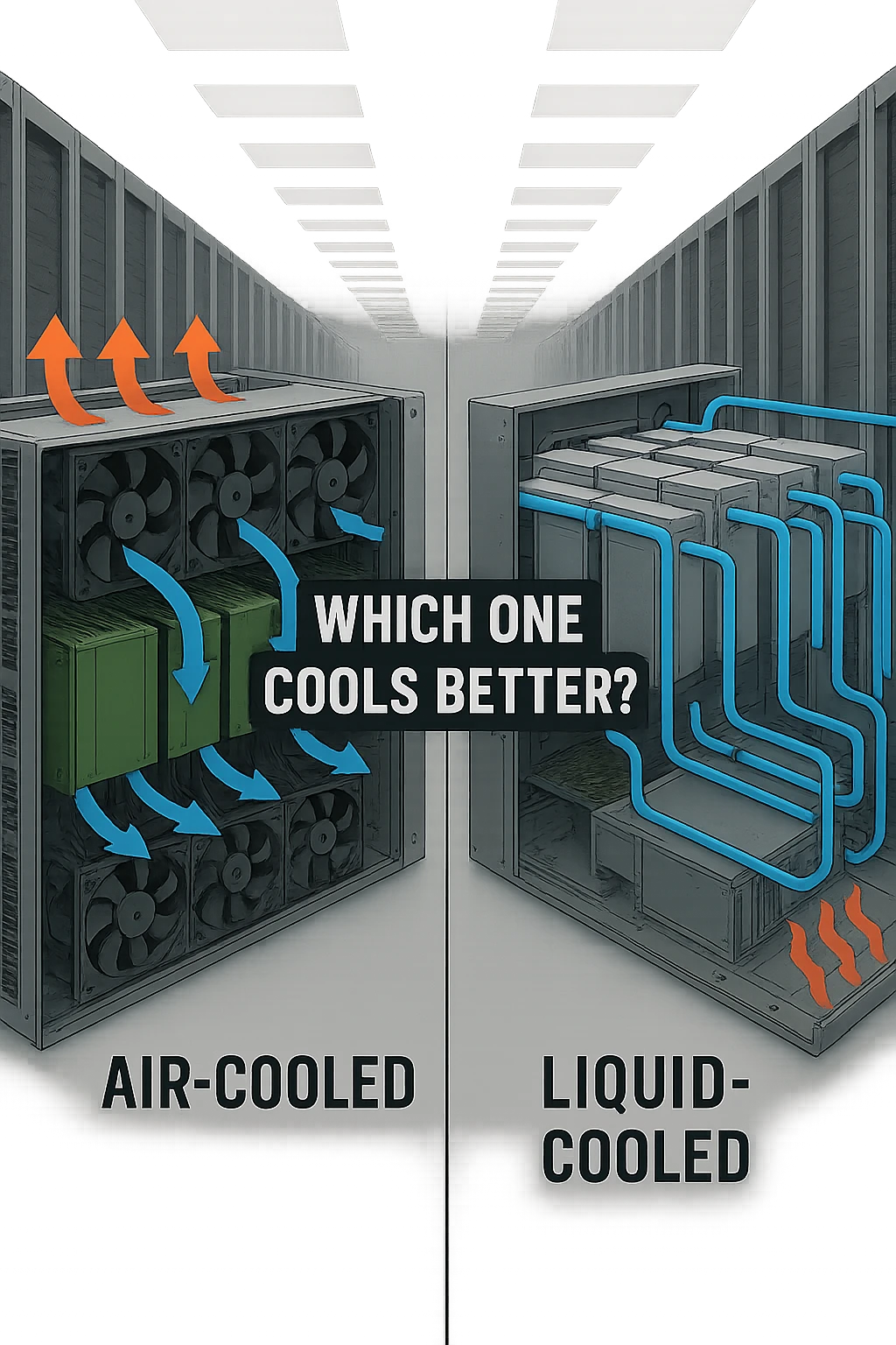  server cooling strategy decision matrix for H200 deployment