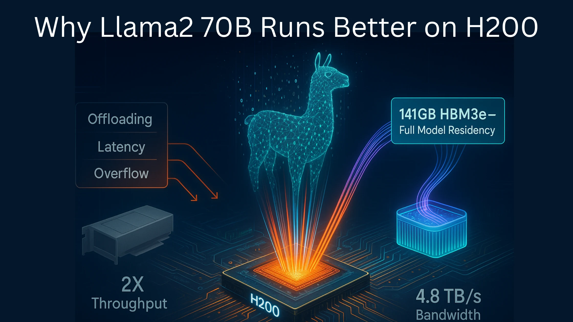 Why Llama2 70B Runs Better on H200