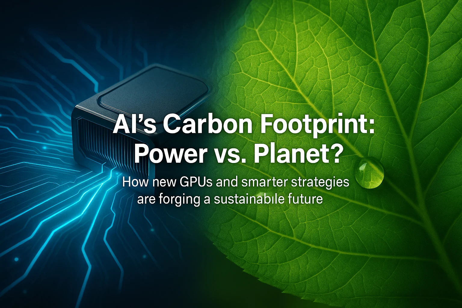 The Carbon Footprint of GPUs: Balancing AI Performance and Sustainability  