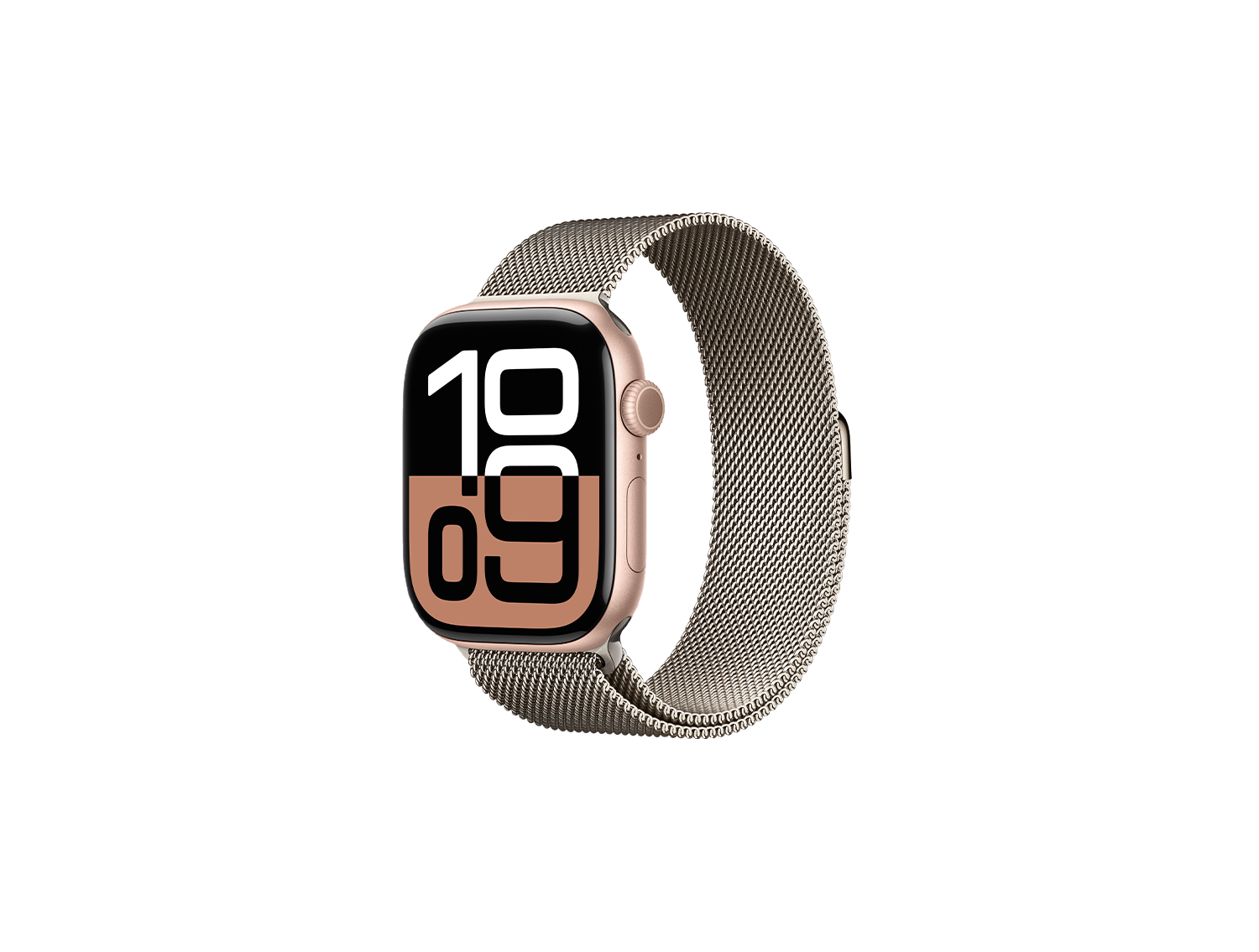 Apple Watch Series 10, 42 mm, SS, Natural Milanese loop - S/M, Aluminum case RG