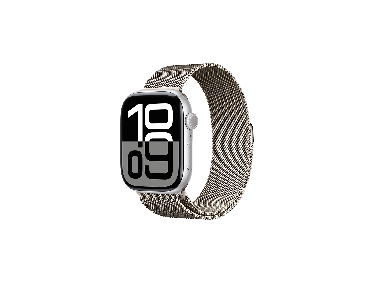 Apple Watch Series 10, 42 mm, SS, Natural Milanese loop - S/M, Aluminum case Silver