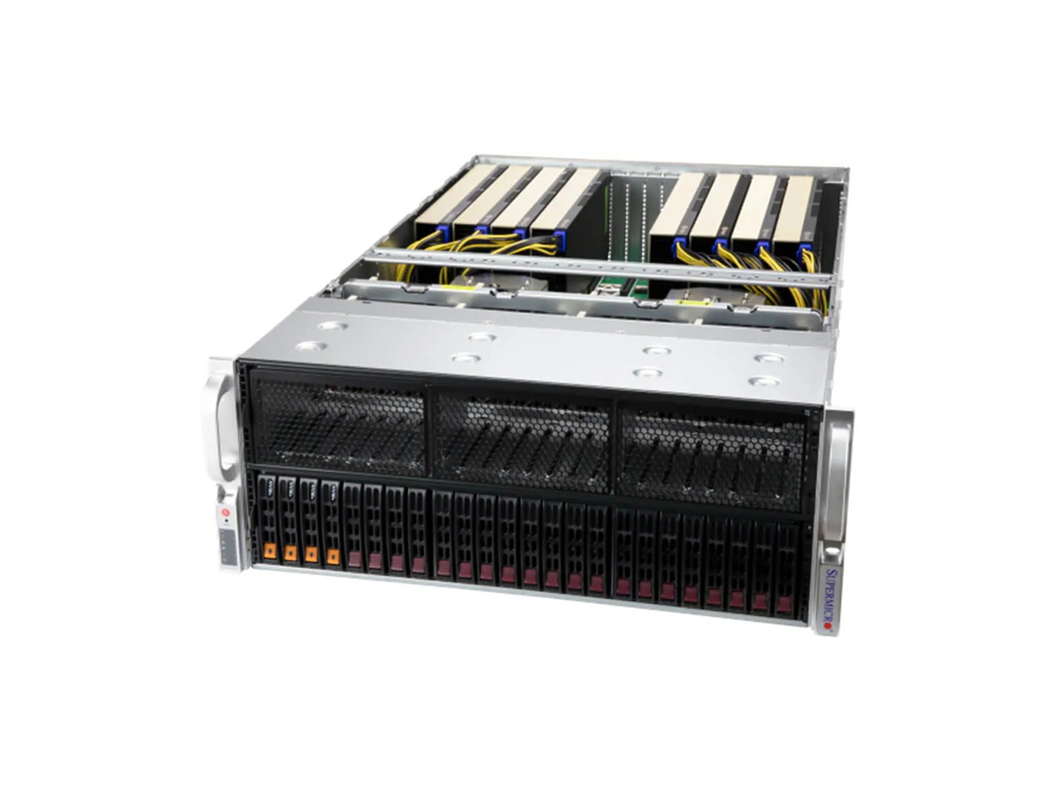 Supermicro AS -4125GS-TNRT GPU A+ Server DP AMD 4U System with up to 8 PCIe Direct-Connect GPUs