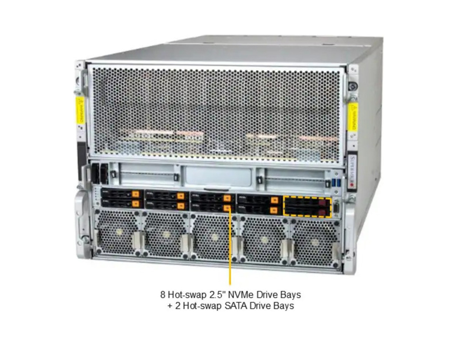 Supermicro AS -A126GS-TNBR GPU A+ Server DP AMD 10U System with NVIDIA HGX B200 8-GPU