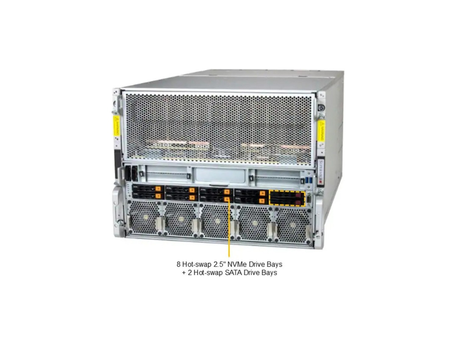 Supermicro AS -A126GS-TNBR GPU A+ Server DP AMD 10U System with NVIDIA HGX B200 8-GPU