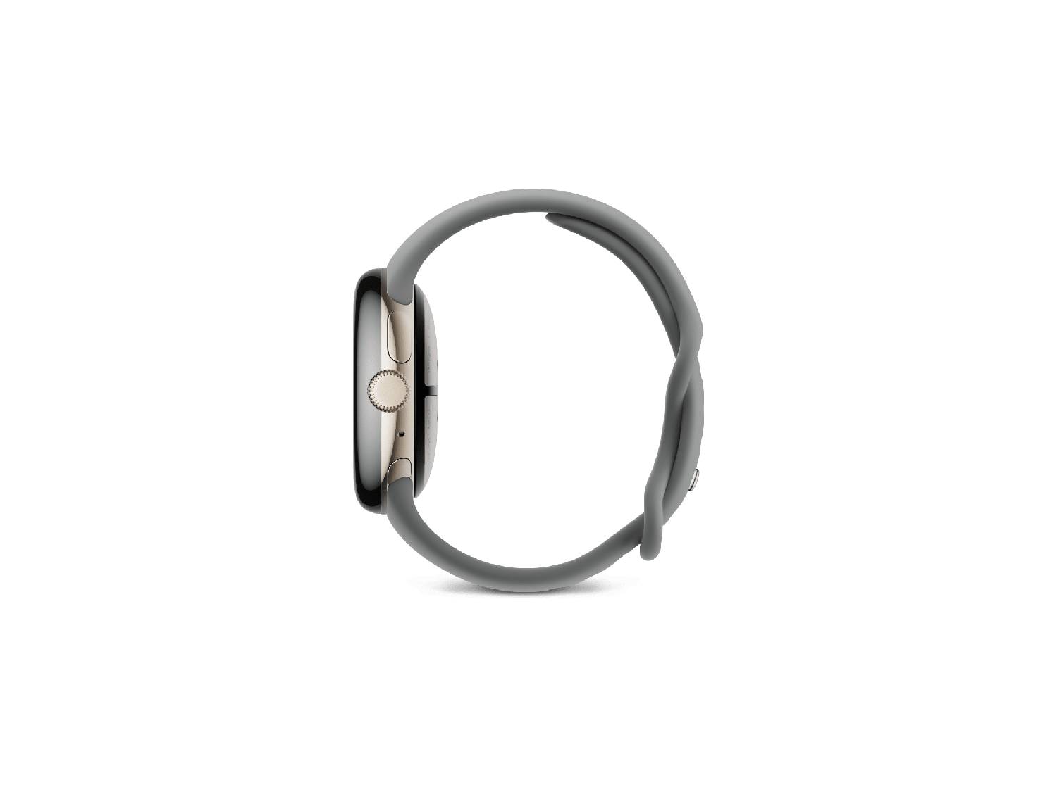 Google Pixel Watch 3 41mm – Champagne Gold Aluminum Case with Hazel Active Band