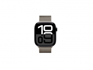 Apple Watch Series 10 46 mm, SS, Natural Milanese loop, Aluminium Case – 64GB, Jet Black