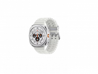 Samsung Galaxy Watch Ultra 47mm - Titanium White, Marine, White, Medium/Large, Bluetooth / Wifi + 4G LTE, Wifi