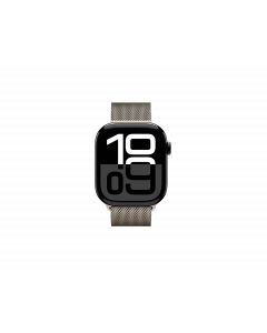Apple Watch Series 10 46 mm, SS, Natural Milanese loop, Aluminium Case – 64GB, Jet Black