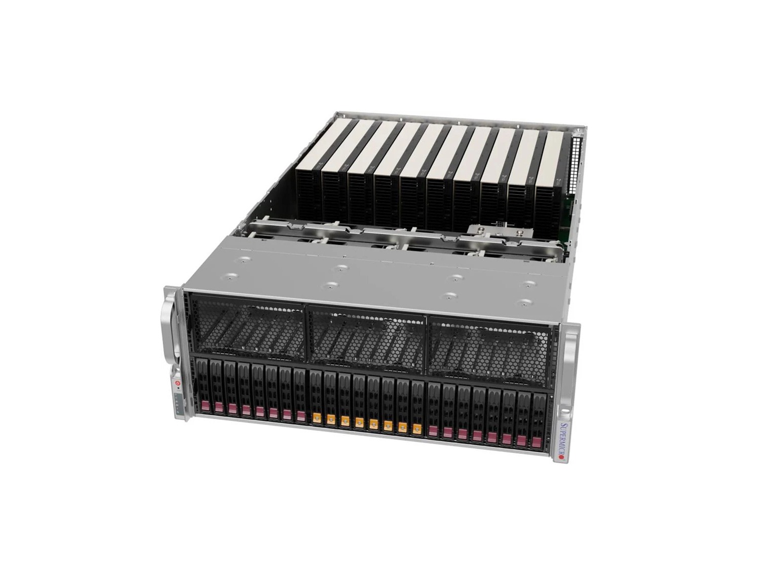 Supermicro AS -4125GS-TNRT1 GPU A+ Server DP AMD 4U Single-Root PCIe GPU System with up to 10 PCIe GPUs
