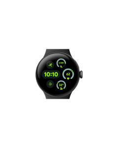 Google Pixel Watch 3 41mm – Matte Black Aluminum Case with Obsidian Active Band
