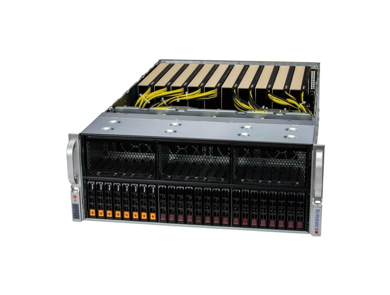Supermicro SYS-421GE-TNRT GPU SuperServer DP Intel 4U Dual-Root PCIe GPU System with up to 10 GPUs