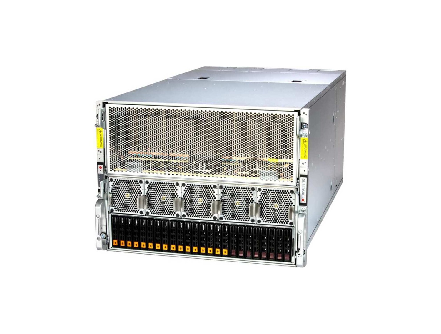 Supermicro SYS-821GE-TNMR2 GPU SuperServer DP Intel 8U System with AMD MI300X 8-GPU and Rear I/O