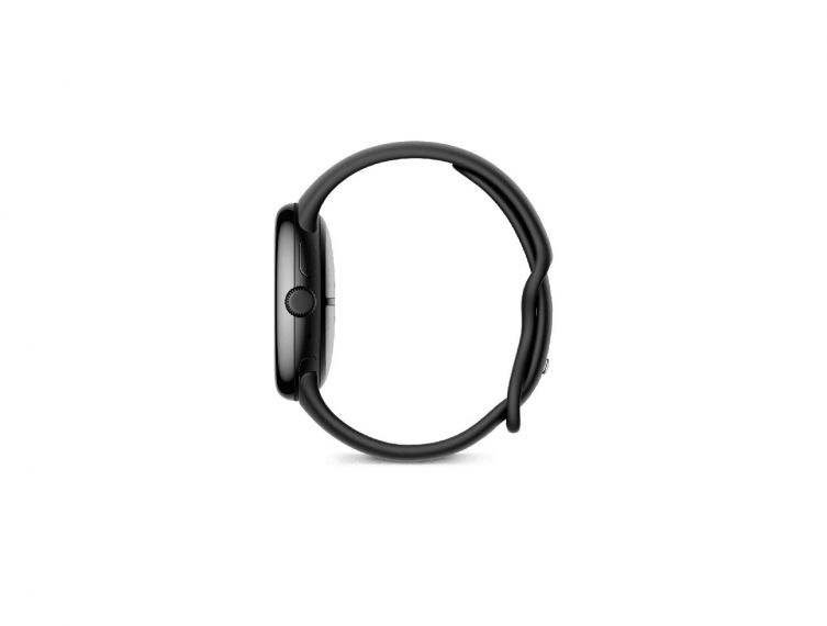 Google Pixel Watch 3 45 mm – Matte Black Aluminum Case with Obsidian Active Band
