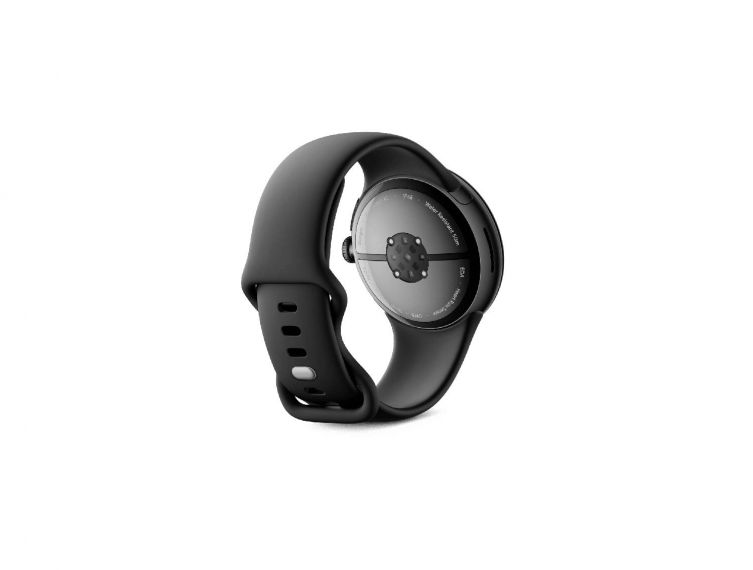 Google Pixel Watch 3 45 mm – Matte Black Aluminum Case with Obsidian Active Band