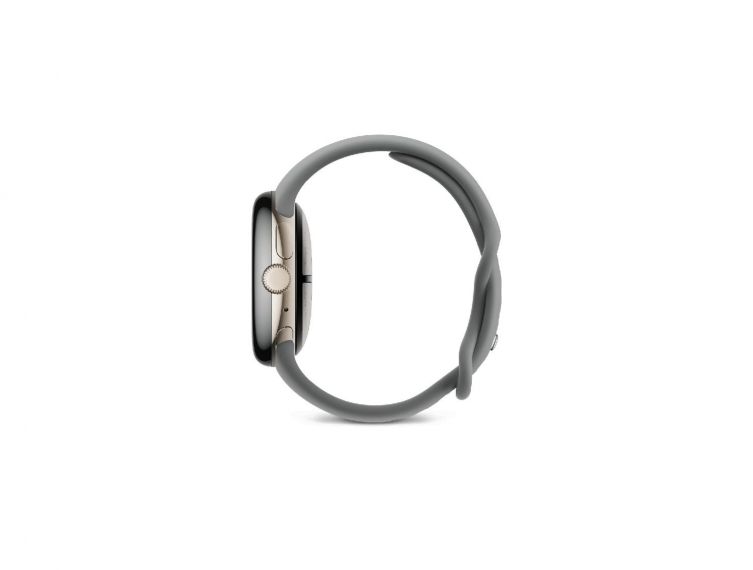 Google Pixel Watch 3 41mm – Champagne Gold Aluminum Case with Hazel Active Band