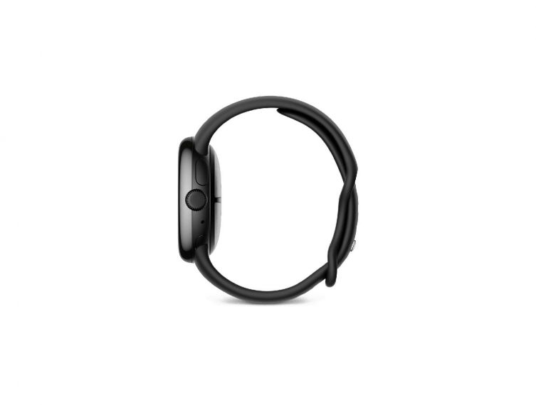 Google Pixel Watch 3 41mm – Matte Black Aluminum Case with Obsidian Active Band