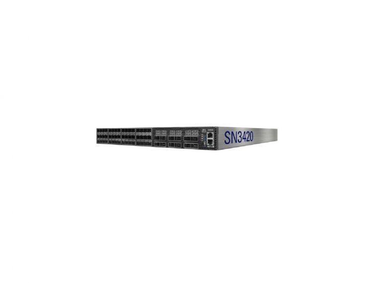 Mellanox Spectrum-2 MSN3420-CB2RC Switch - 48 x 25 Gigabit SFP28 + 12 x 100 Gigabit QSFP28