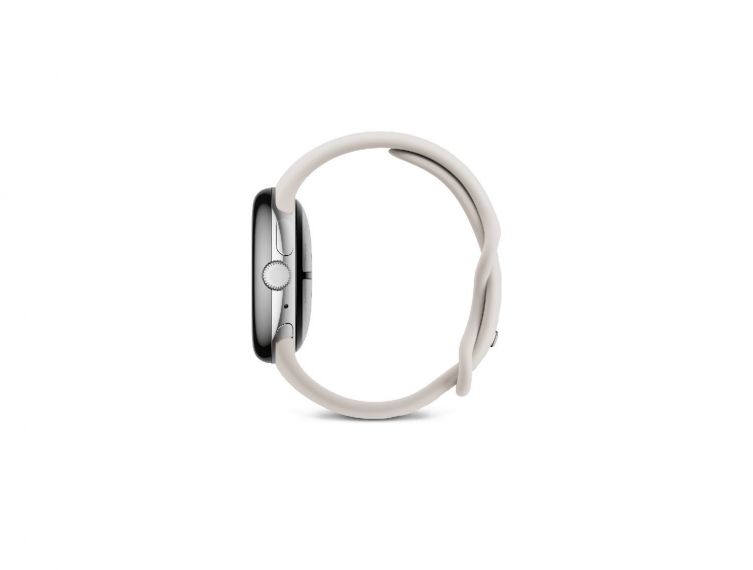 Google Pixel Watch 3 41mm – Polished Silver Aluminium Case with Porcelain Active Band
