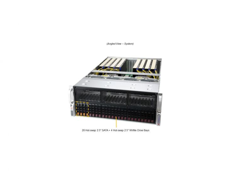 SuperServer AS -4125GS-TNRT with 8x NVIDIA L40S 48GB GPU - AI Server