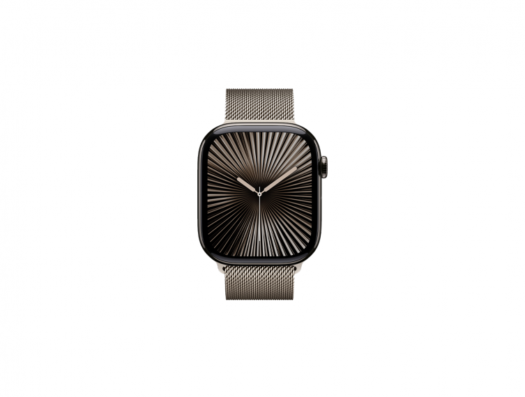 Apple Watch Series 10, 46 mm SS, Natural Milanese loop - S/M, Titanium Case Slate
