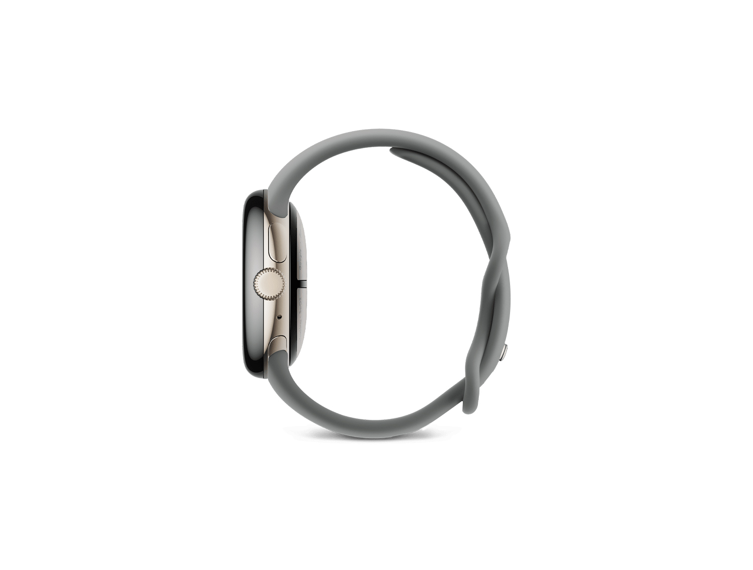 Google Pixel Watch 3 41mm – Champagne Gold Aluminum Case with Hazel Active Band