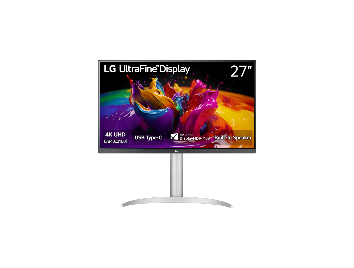LG 27UP650K‑W 27″ 4K UHD UltraFine IPS Monitor