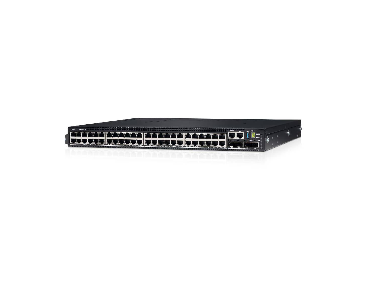 Dell PowerSwitch N3248TE-ON 48-Port 1GbE RJ45 Switch with 4 x 10GbE SFP+ and 2 x 100GbE QSFP28 Uplinks