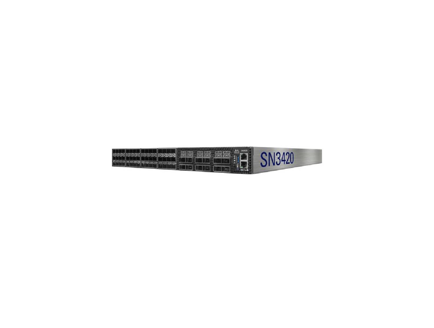 Mellanox Spectrum-2 MSN3420-CB2RC Switch - 48 x 25 Gigabit SFP28 + 12 x 100 Gigabit QSFP28