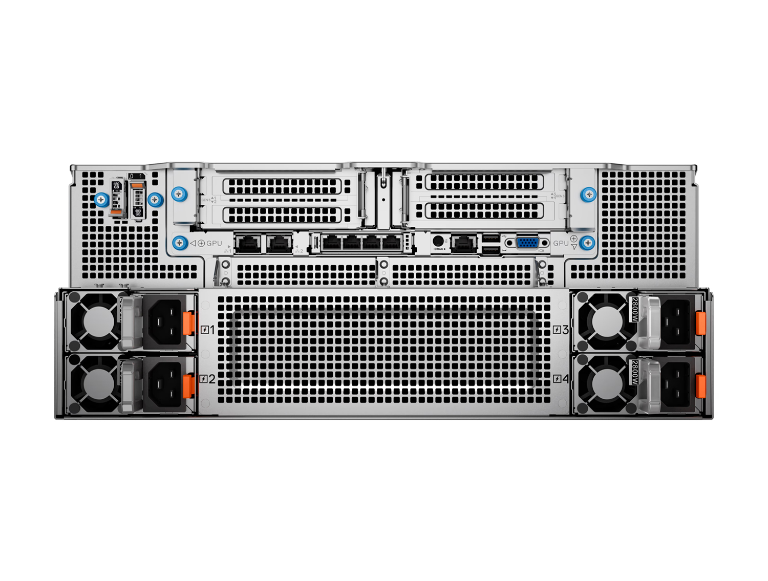 Dell PowerEdge XE8640 Rack AI Server with 4-NVIDIA SXM 80GB HBM3 700W GPU