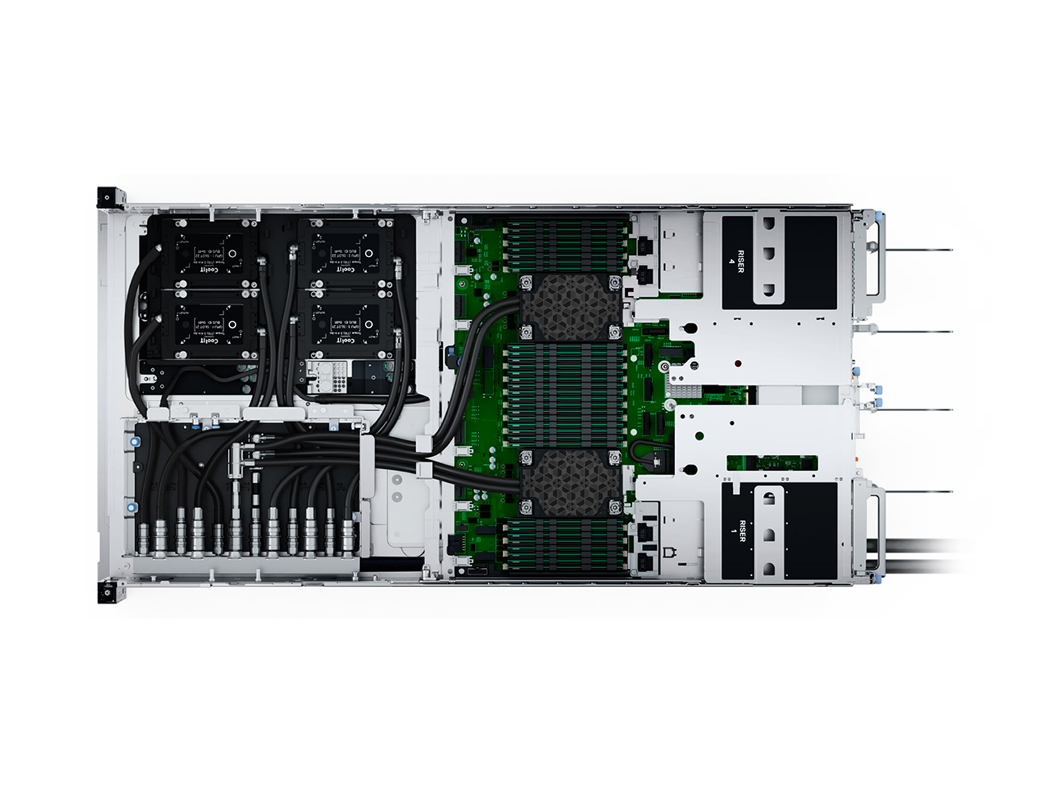 Dell PowerEdge XE9640 Rack Server with 4 AMD Instinct MI300X accelerators