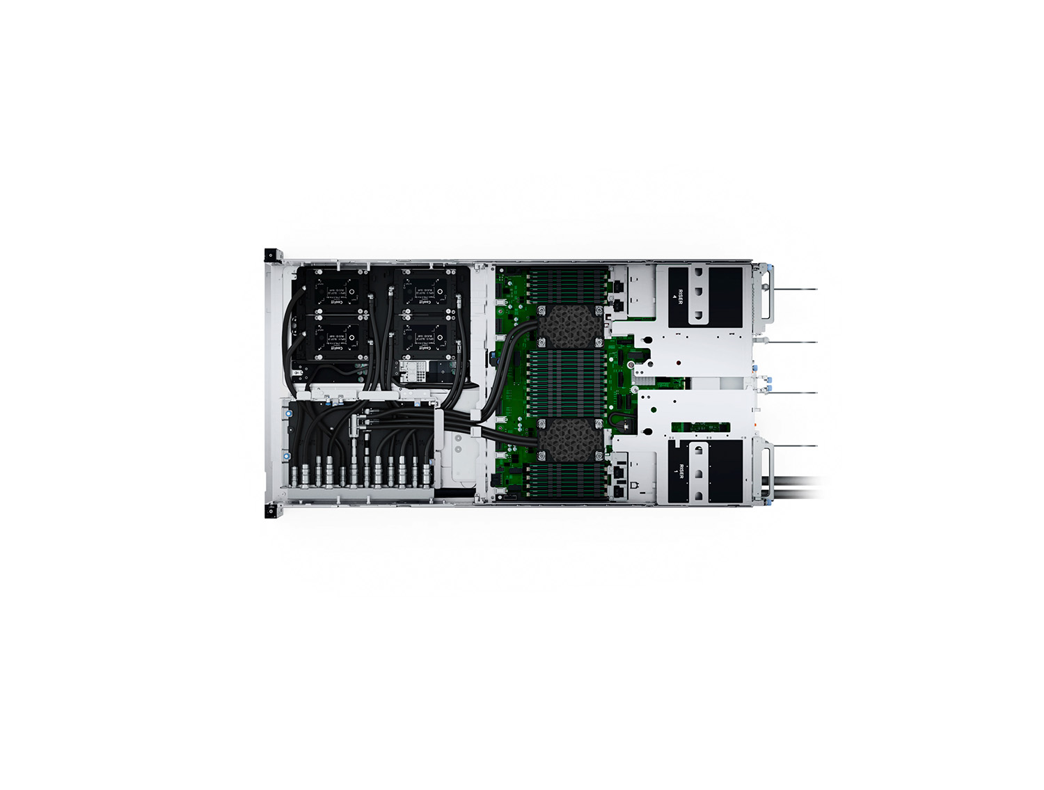 PowerEdge XE9640 Rack Server with 4 NVIDIA® H100® GPU's