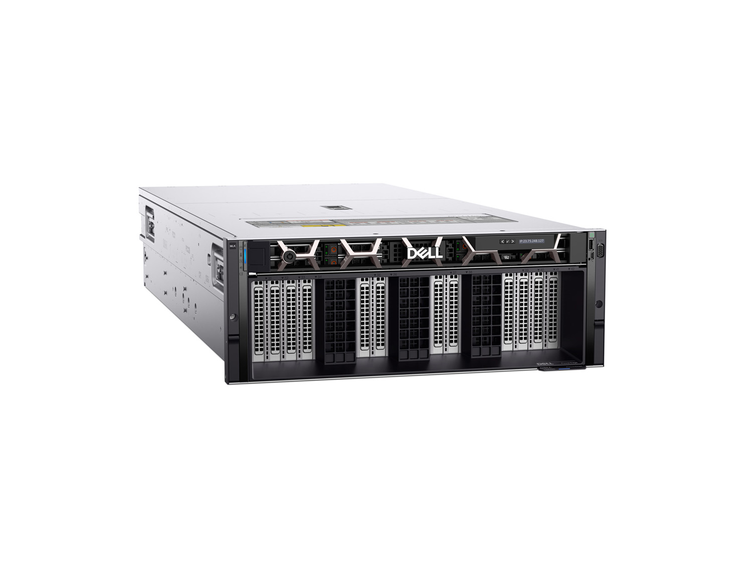 PowerEdge XE9685L Rack Server with Two AMD EPYC™ 9005 Series processors with up to 192 cores per processor