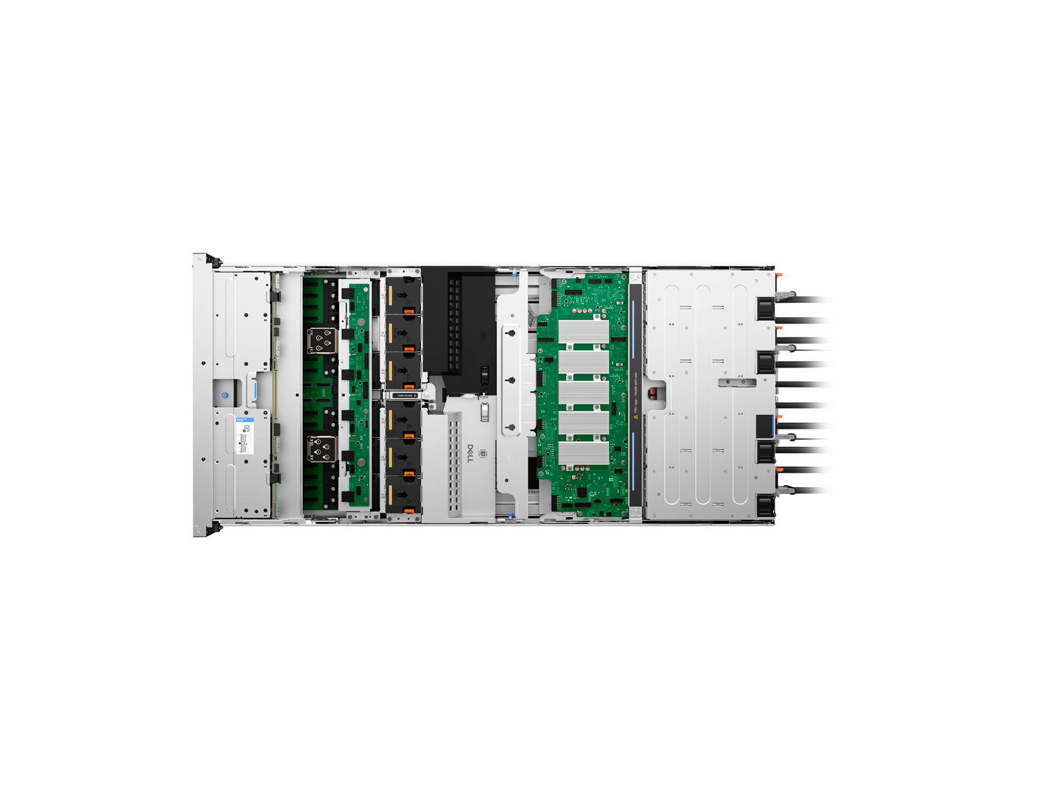 PowerEdge XE9685L Rack Server with Two AMD EPYC™ 9005 Series processors with up to 192 cores per processor