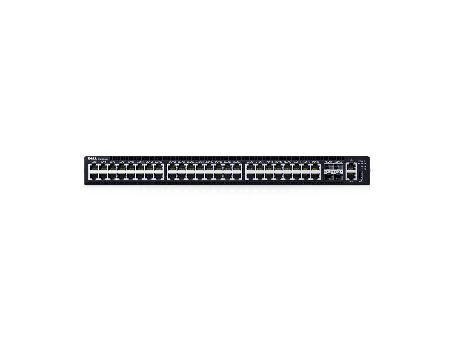 Dell PowerSwitch S3248T-ON 48-Port 1GbE RJ45 Switch with 4 SFP+ and 2 100GbE QSFP28 Uplinks