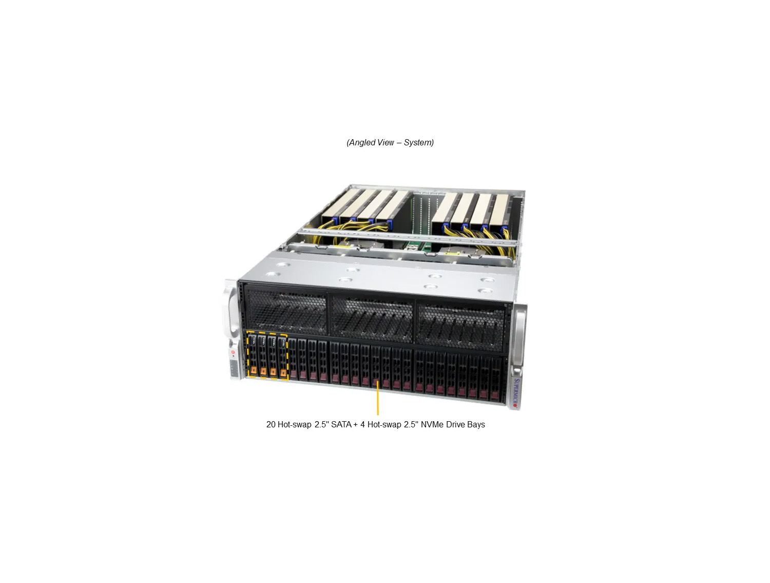 SuperServer  AS -4125GS-TNRT with 8x AMD Instinct M120 64GB HBM2e