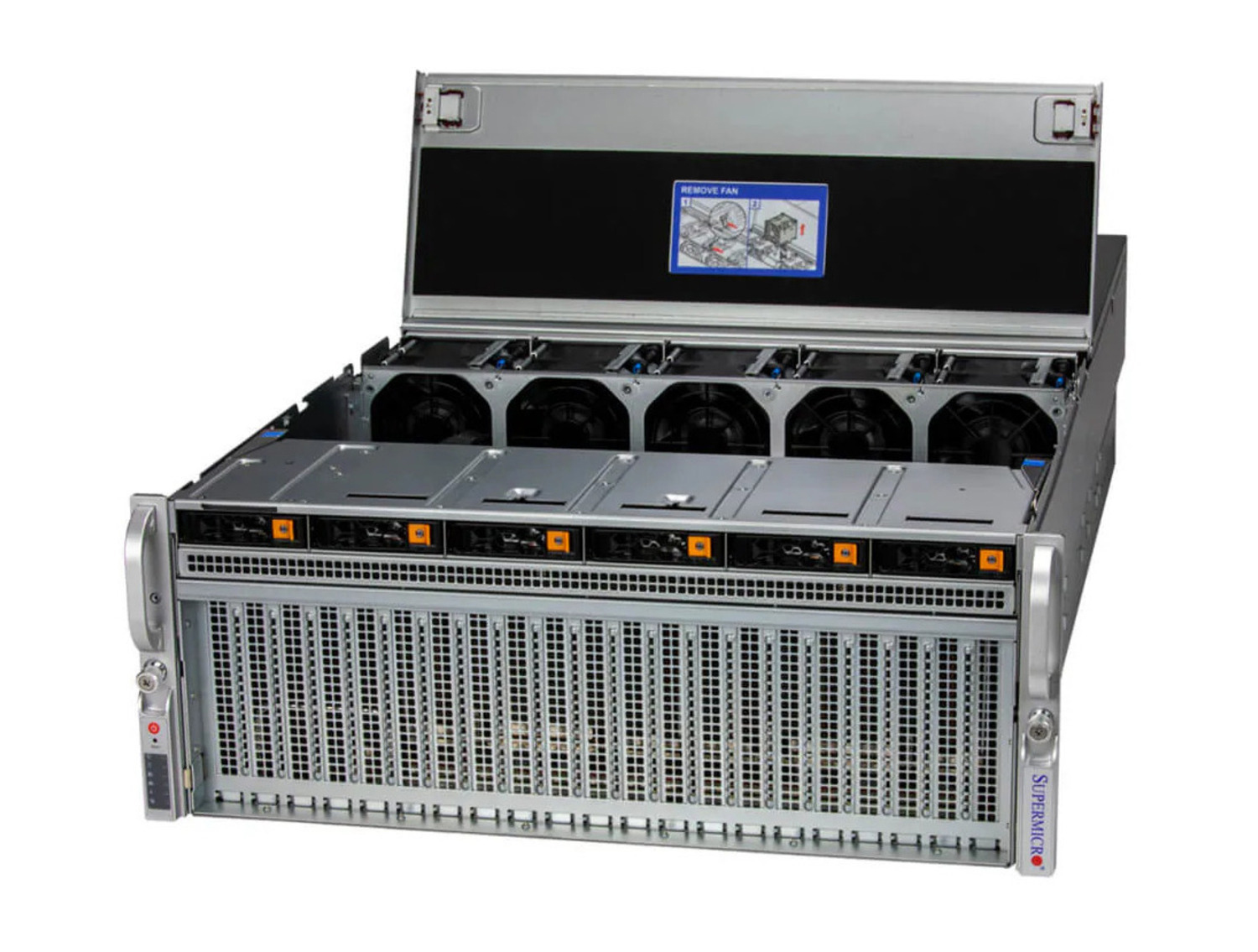  Supermicro SYS-421GU-TNXR GPU SuperServer DP Intel 4U Universal GPU System with NVIDIA HGX H100/H200 4-GPU