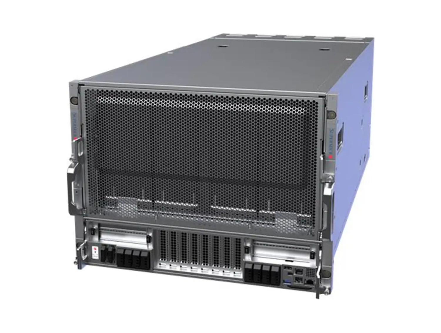Supermicro SYS-822GS-NBRT GPU SuperServer DP Intel 8U System with NVIDIA HGX B200 8-GPU supporting 32 DIMMs