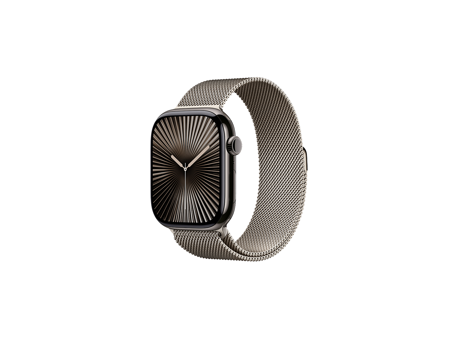 Apple Watch Series 10, 46 mm SS, Natural Milanese loop - S/M, Titanium Case Slate