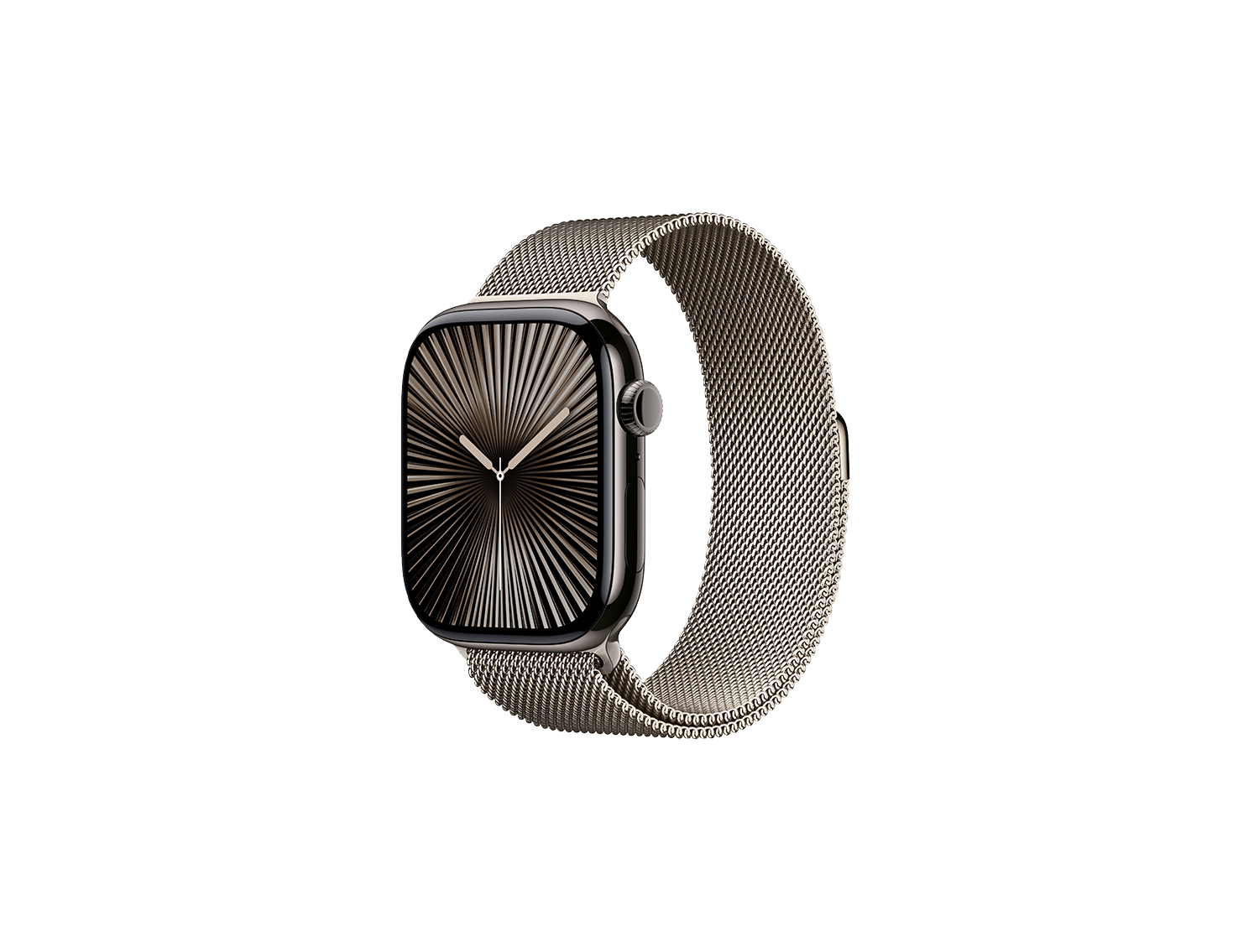 Apple Watch Series 10, 46 mm SS, Natural Milanese loop - S/M, Titanium Case Slate