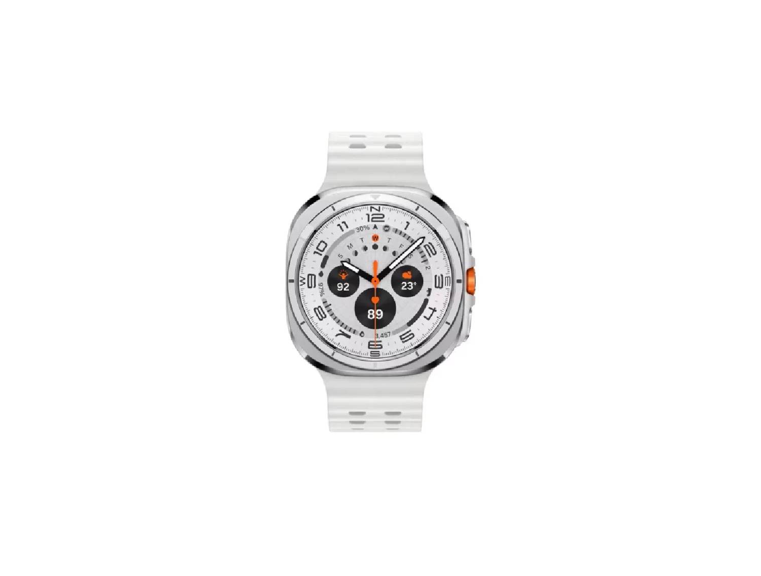 Samsung Galaxy Watch Ultra 47mm - Titanium White, Marine, White, Medium/Large, Bluetooth / Wifi + 4G LTE,  Wifi