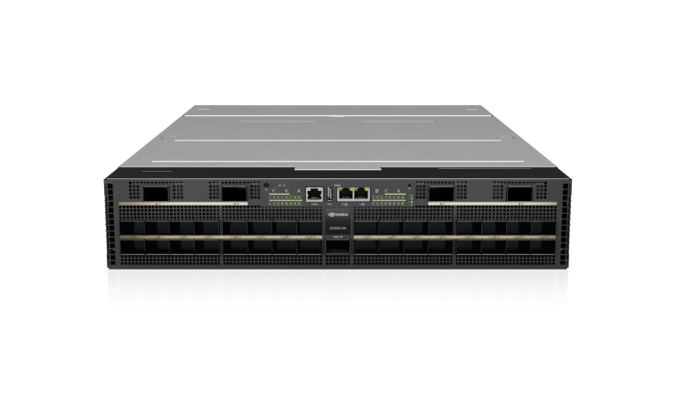 NVIDIA Quantum-X800 Infiniband Switch Front View